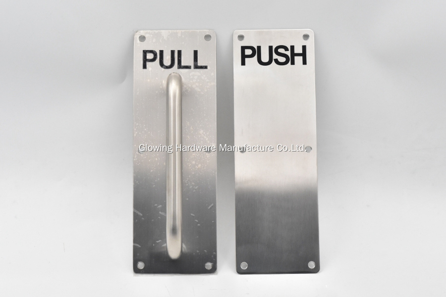 Push and Pull Plate Hollow Door Handle