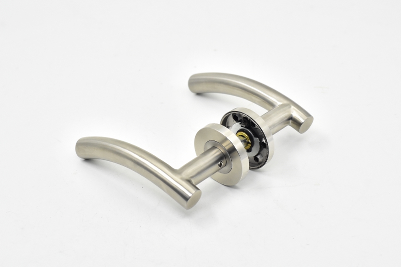 Safety Stainless Steel Lever Handle Set